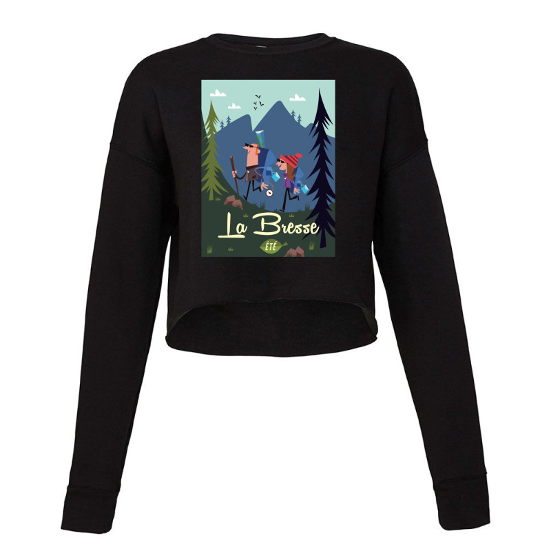 La Bresse Poster Cropped Sweater by CrystalDeaton | Artistshot