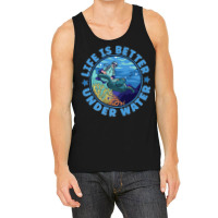 Life Is Better Under Water Marine Biology Scuba Diver Premium Tank Top | Artistshot