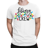 Library Crew Christmas Light Funny Book Lover Librarian Xmas Raglan Ba T-shirt | Artistshot