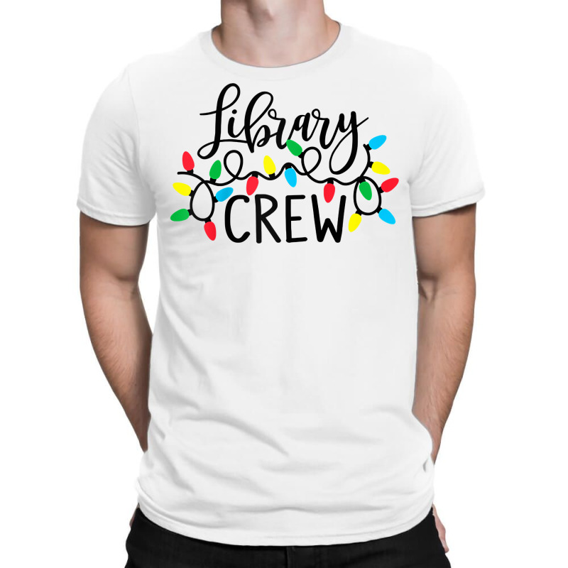 Library Crew Christmas Light Funny Book Lover Librarian Xmas Raglan Ba T-shirt | Artistshot