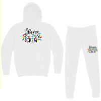 Library Crew Merry Christmas Light Cute Book Lover Librarian T Shirt Hoodie & Jogger Set | Artistshot