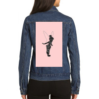 Tinkerbell Quote, From Peter Pan Ladies Denim Jacket | Artistshot