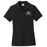 Buon Natale Italian Christmas Tree   Xmas Pullover Hoodie Ladies Polo Shirt | Artistshot