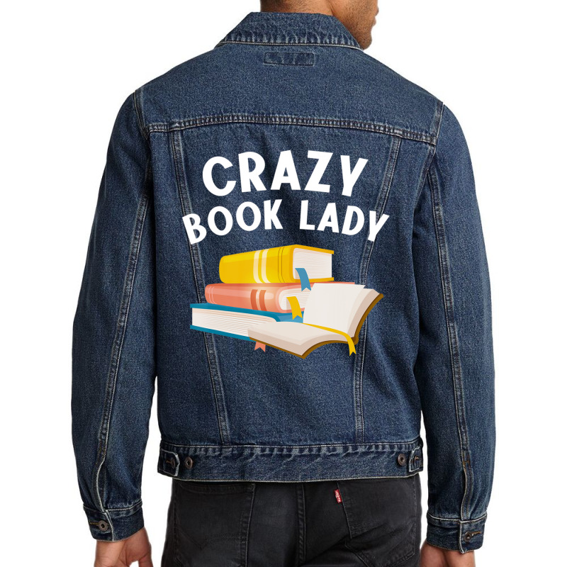 Book Women Girls Book Lover Bookworm Librarian Men Denim Jacket by cm-arts | Artistshot