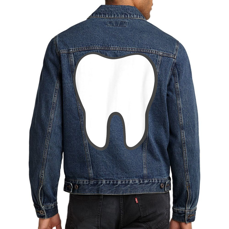 Tooth Fairy T Shirt Halloween Tooth Molar Costume Idea Men Denim Jacket by byfaesaexow | Artistshot