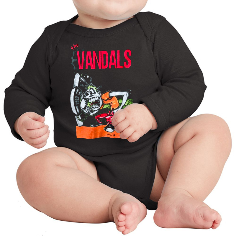 The Vandals, The Vandals Art, The Vandals Vintage, The Vandals Paintin Long Sleeve Baby Bodysuit | Artistshot