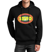 Yellow Year 1970 Rainbow Ellipse Vintage Typography Unisex Hoodie | Artistshot