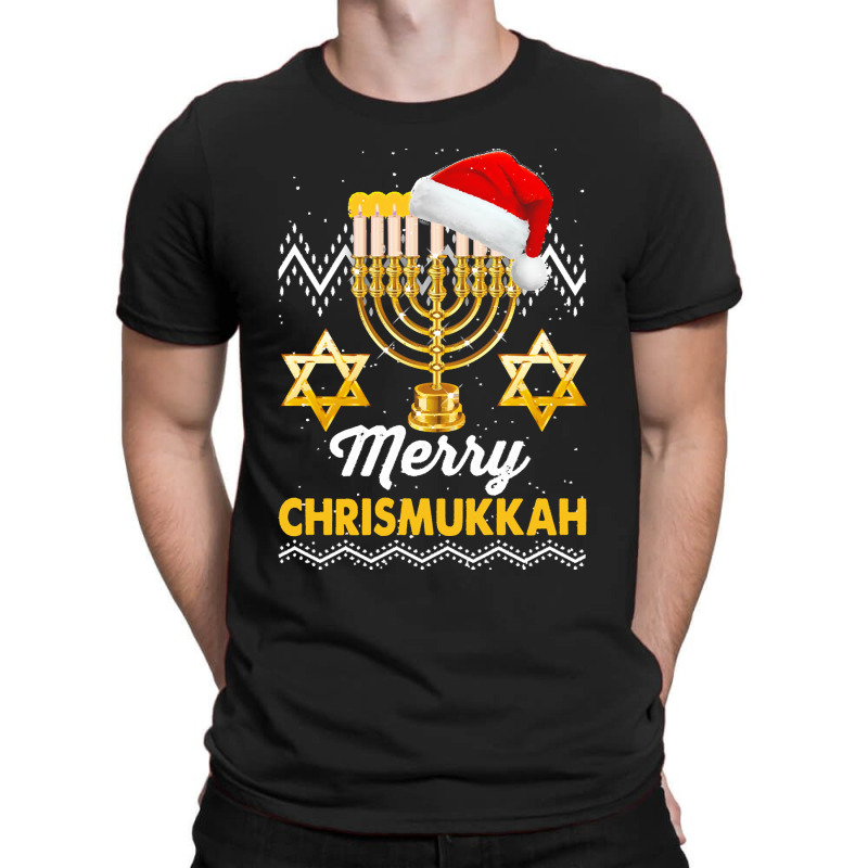 Merry Christmukkah Jewish Xmas Merry Christmukkah Jewish Xmas Christma T-shirt | Artistshot