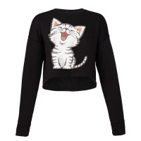 American Shorthair Happy Cropped Sweater | Artistshot