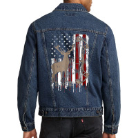 American Deer Hunting Bow Hunter Flag Accessories T Shirt Men Denim Jacket | Artistshot