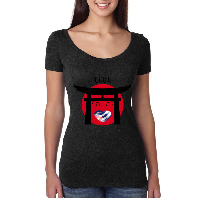 The Team Of Cuba In Tokyo Women's Triblend Scoop T-shirt by femalesbaubles | Artistshot