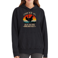 Chicken Cock Chickens The Pet That Poops Breakfast Funny Chicken Sayin Vintage Hoodie | Artistshot