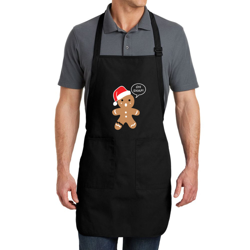 Gingerbread Oh Snap! Full-length Apron | Artistshot