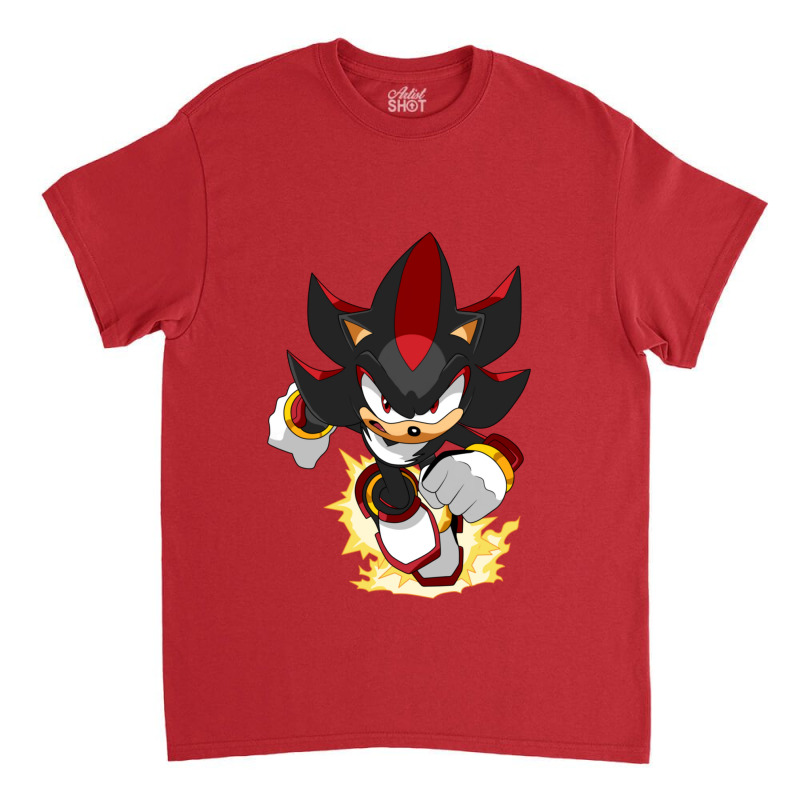 Black Super Hedgehog Running Forward Classic T-shirt by Ciarahriamirez | Artistshot