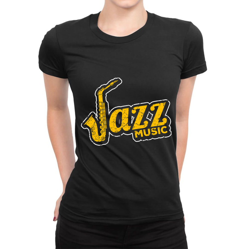 Jazz Music-wbjtq Ladies Fitted T-Shirt by Kandurip541 | Artistshot