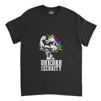 Unicorn Security Rainbow Muscle Manly Funny Christmas Gift Tank Top Classic T-shirt | Artistshot