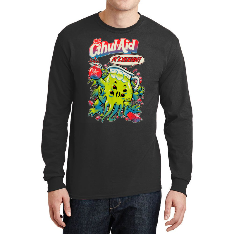 Hey Cool Cthulhu Aid R_lyeehh! Long Sleeve Shirts by MireilleVienneau | Artistshot