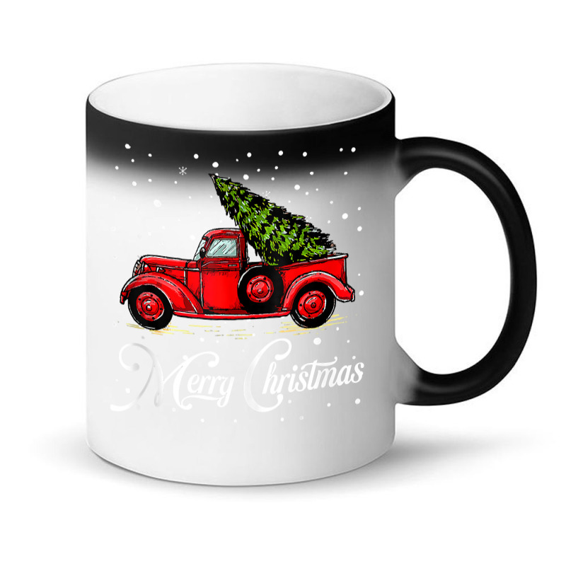 Merry Christmas Truck Red With Tree Xmas Pajama Funny Gifts Tank Top Magic Mug | Artistshot