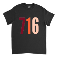 716 Area Code Zip Code Location Light Pastelle Classic T-shirt | Artistshot