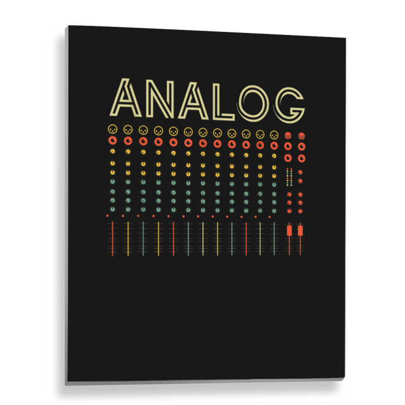 Retro Modular Synthesizer Analog Music Synth Metal Print Vertical | Artistshot