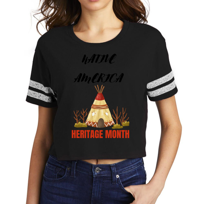 Native America Heritage Month Scorecard Crop Tee by cm-arts | Artistshot