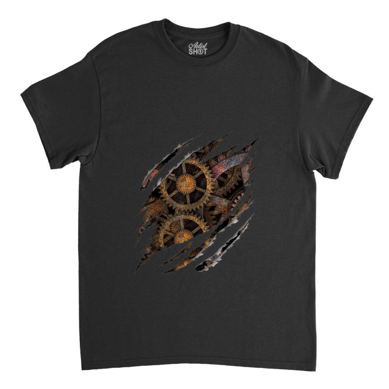 Steampunk Clockwork T Shirt Mechanical Gears Gift Classic T-shirt by ReginaldLewisMay | Artistshot