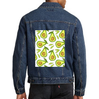 Cartoon Fruits And Adorable Soft Kiwi Men Denim Jacket | Artistshot