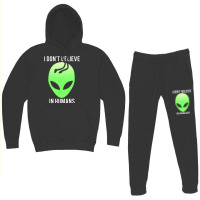 I Don't Believe In Humans Alien Space Hoodie & Jogger Set | Artistshot