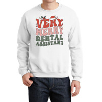 Merry Dental Assistant Christmas Dental Assisting Xmas Party Premium T Crewneck Sweatshirt | Artistshot