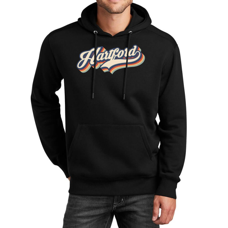 I Love Hartford City Usa Retro Vintage Unisex Hoodie | Artistshot