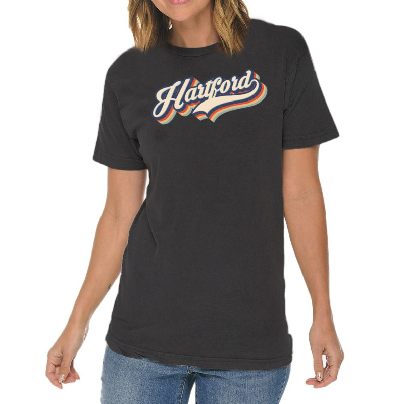 I Love Hartford City Usa Retro Vintage Vintage T-shirt | Artistshot