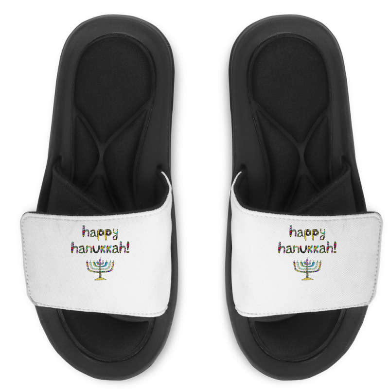 Happy Hanukkah  Jewish Holiday Chanukah Slide Sandal | Artistshot