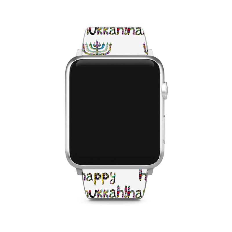 Happy Hanukkah  Jewish Holiday Chanukah Apple Watch Band | Artistshot