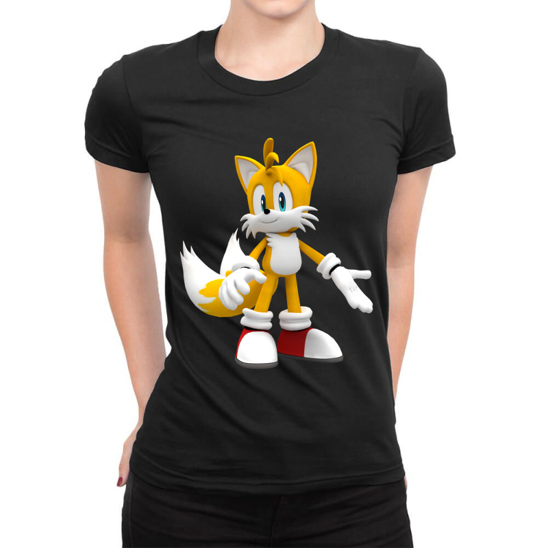 Tails Ruins Ladies Fitted T-shirt | Artistshot