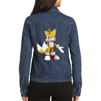 Tails Ruins Ladies Denim Jacket | Artistshot