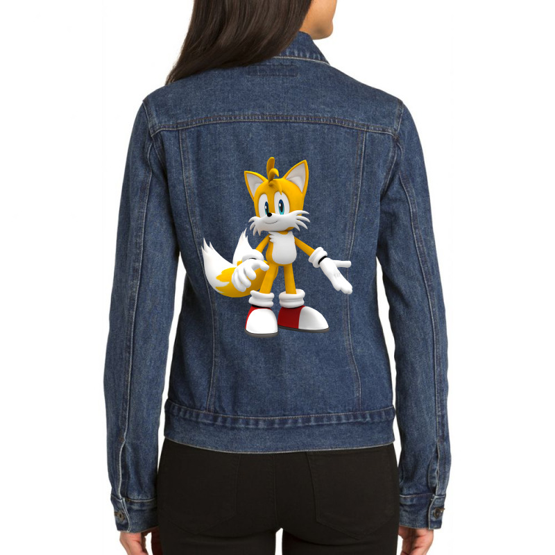 Tails Ruins Ladies Denim Jacket | Artistshot