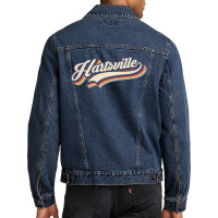 I Love Hartsville City Usa Retro Vintage Men Denim Jacket | Artistshot