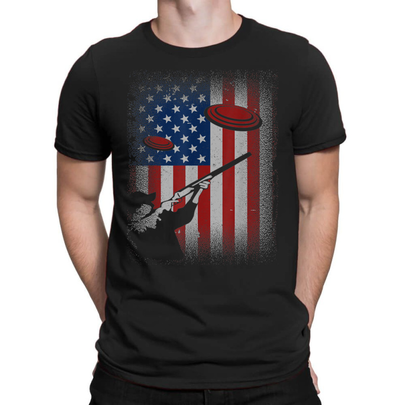 Retro Patriotic Skeet Trap Sporting Clays Shooting Sports T-shirt | Artistshot