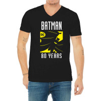 B.at.man 80 Years V-neck Tee | Artistshot