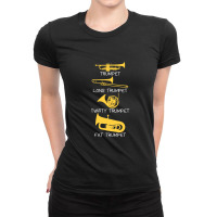 Funny Types Of Trumpet Ladies Fitted T-shirt | Artistshot