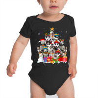 Funny Siberian Husky Christmas Tree Pet Dog Lover Baby Bodysuit | Artistshot