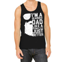 Mens Bearded Dad Beard Humor Father's Day Tank Top | Artistshot