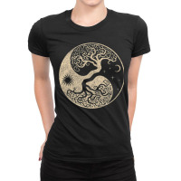 Viking Odin Wotan Norse Mythology Warrior Ladies Fitted T-shirt | Artistshot