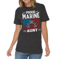 Marine Aunt Proud Marine Aunt United States Of America Military Vintage T-shirt | Artistshot