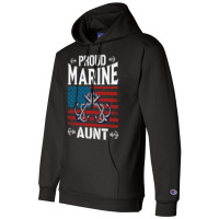 Marine Aunt Proud Marine Aunt United States Of America Military Champion Hoodie | Artistshot