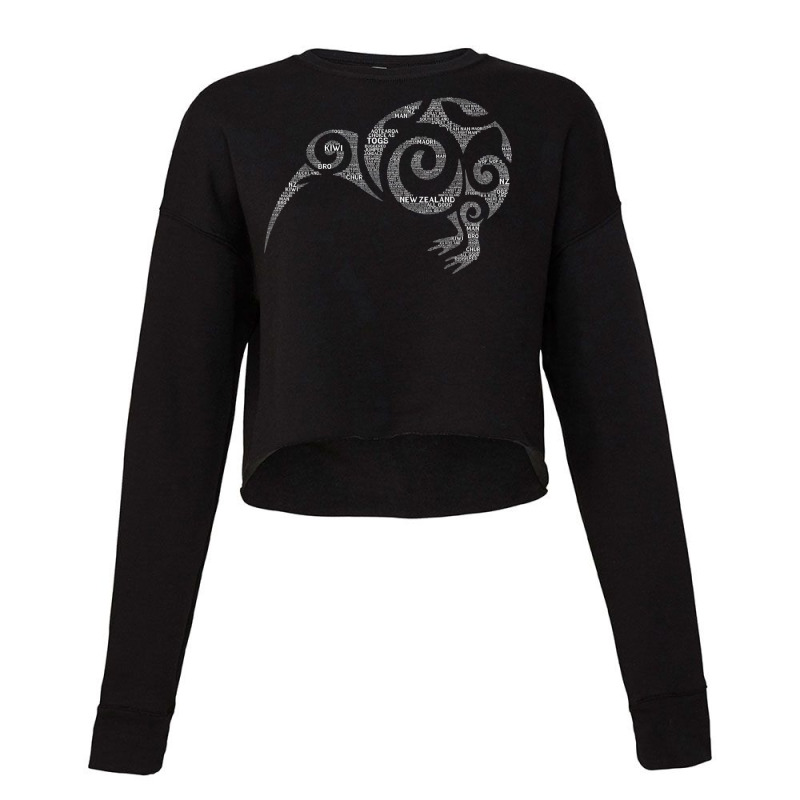 Kiwi New Zealand Slang S For Maori Nz New Zealander Cropped Sweater by DesmondBalts | Artistshot