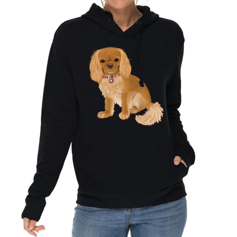 Cavalier King Charles Spaniel Ruby Cavalier King Charles Spaniel Origi Lightweight Hoodie | Artistshot