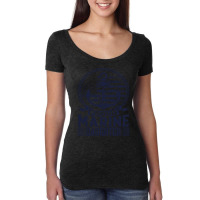 Marine Daughter Proud Marine Daughter United States Of America Militar Women's Triblend Scoop T-shirt | Artistshot