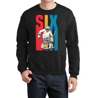 Retro 6 Year Old Ice Hockey Goalie 6th Birthday Party Supply Crewneck Sweatshirt | Artistshot