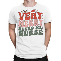 Merry Neuro Icu Nurse Christmas Neuro Icu Nursing Xmas Party Premium T T-shirt | Artistshot